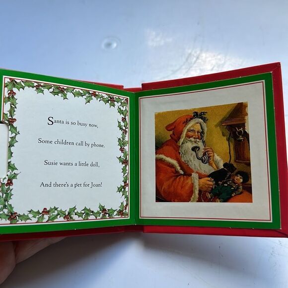 Vtg 1992 Ernest Nister’s Santa’s Surprises small book with changing pictures - Picture 11 of 11